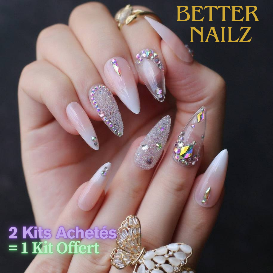 Faux Ongles BabyBoomer Stiletto Longs