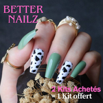 Faux Ongles Vert Ballerine Longs