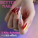 Faux Ongles Arc En Ciel Ballerine Longs