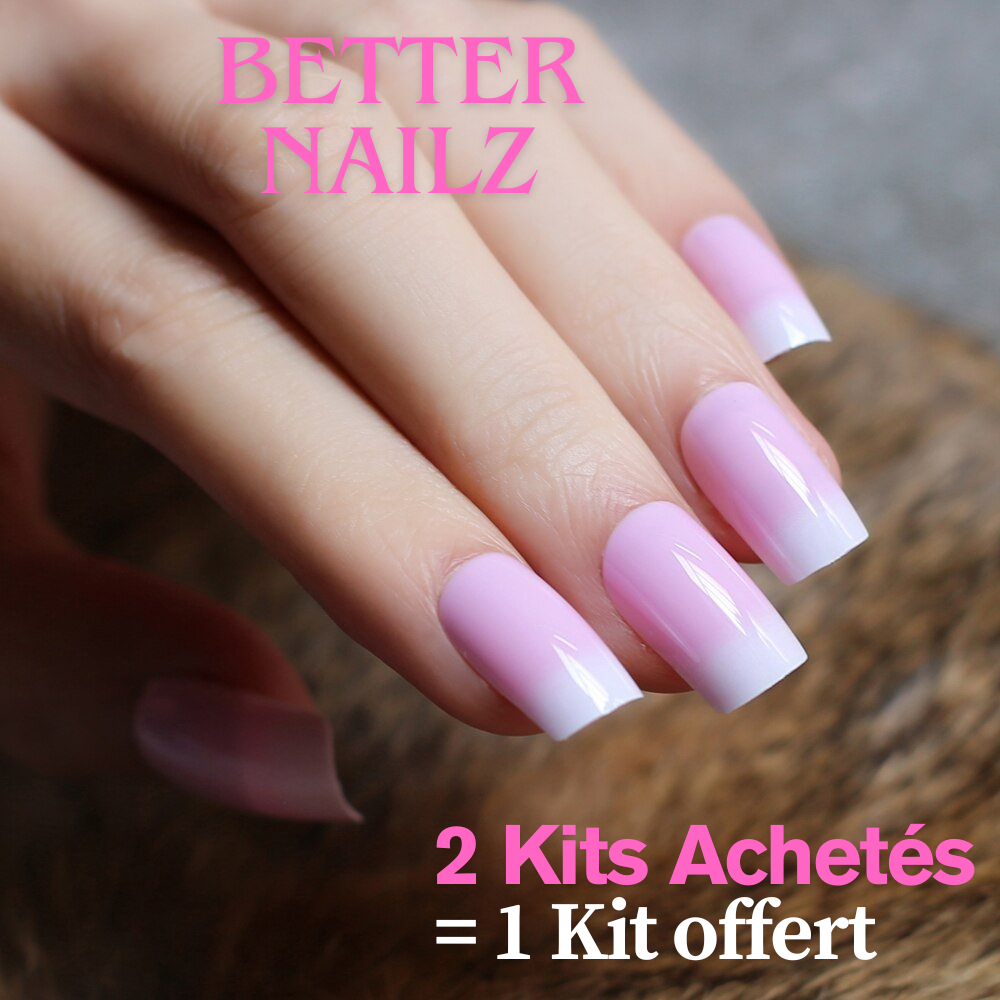 Faux Ongles BabyBoomer Carré Longs