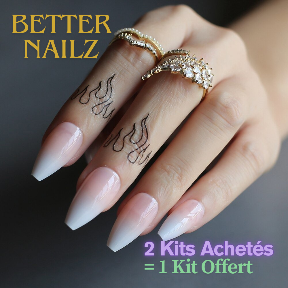 Faux Ongles BabyBoomer Ballerine Longs