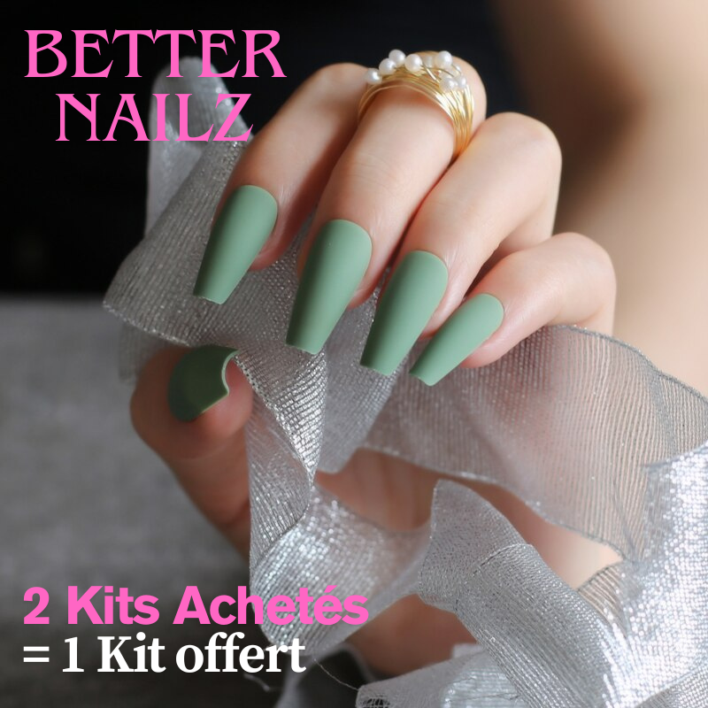 Faux Ongles Vert Pastel