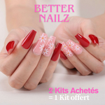 Faux Ongles Rouge en Gel