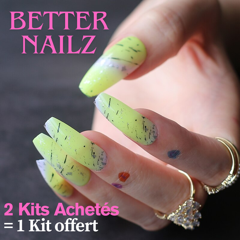 Faux Ongles Fluo Ballerine Longs