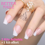 Faux Ongle French Ballerine en Biais