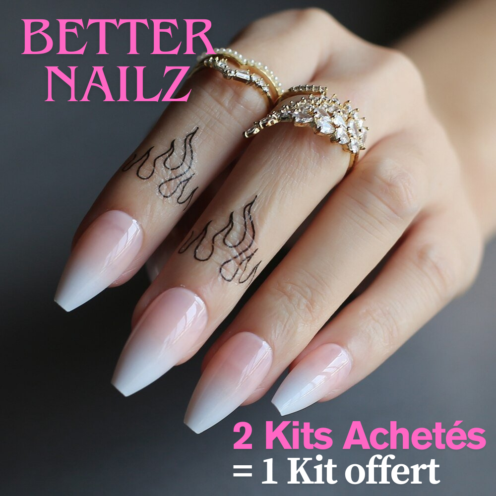 Faux Ongles BabyBoomer Ballerine Longs