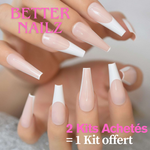 Faux Ongles French Beige Ballerine Longs