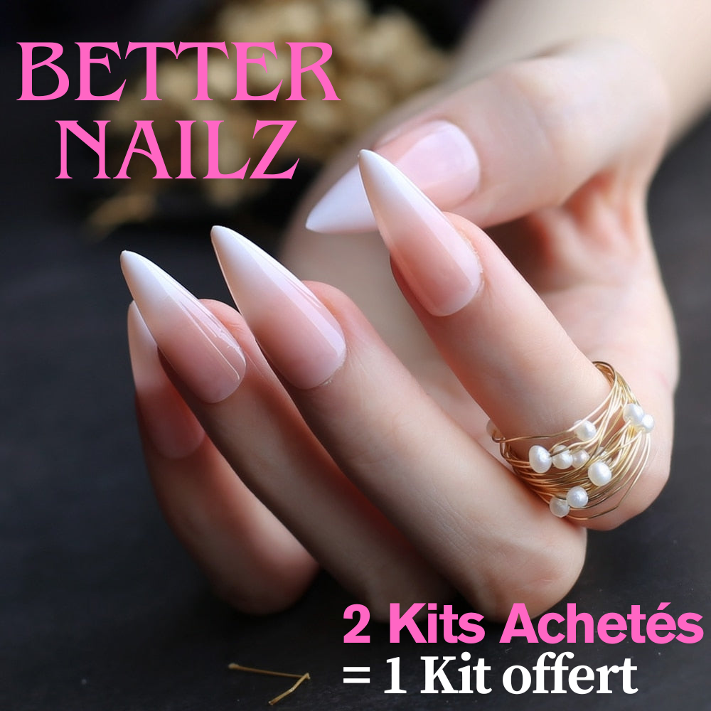 Faux Ongles Pointu French BabyBoomer