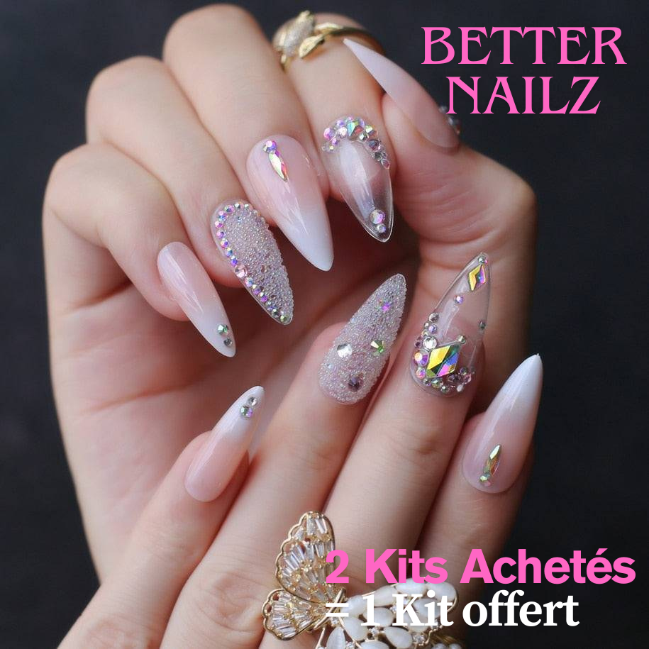 Faux Ongles BabyBoomer Stiletto Longs