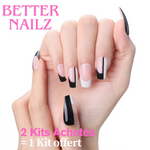 Faux Ongles Ballerine Tricolores