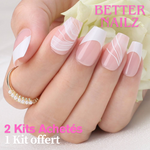 Faux Ongles French Dégradé Carrés