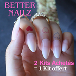 Faux Ongles BabyBoomer Amande Mi-Longs