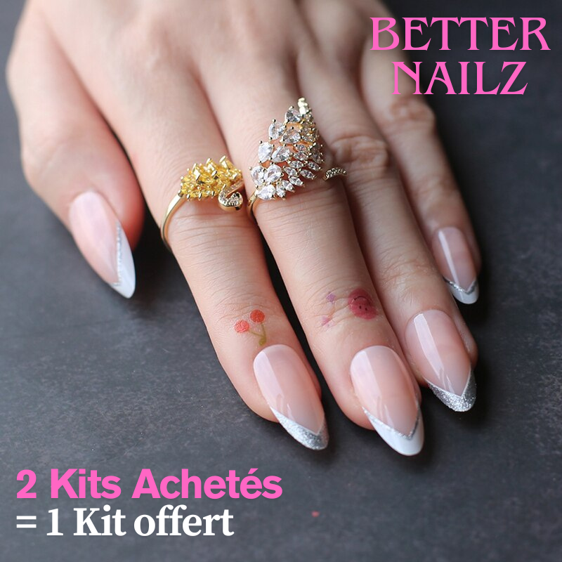 Faux Ongles Nude Amande Longs