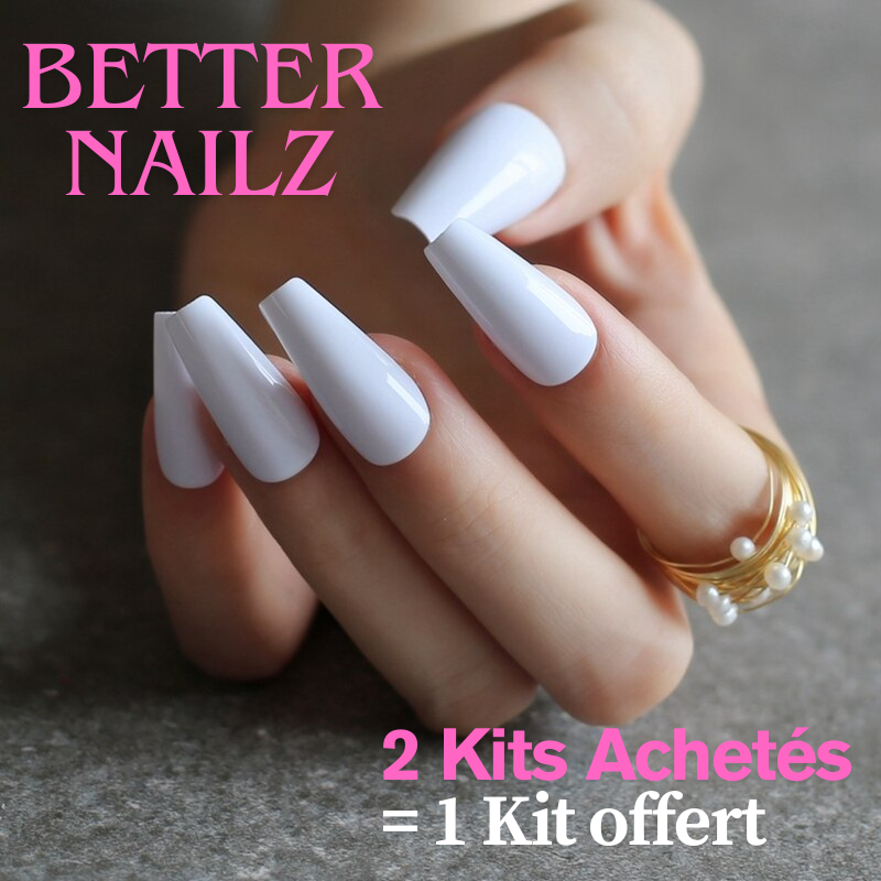 Faux Ongles Blancs Longs Amande Style