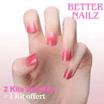 Faux Ongles BabyBoomer Carrés Longs