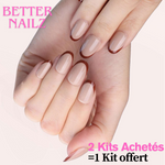 Faux Ongles Beige Ronds Courts