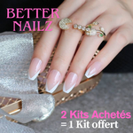 Faux Ongles French Nude Ballerine Mi-Longs